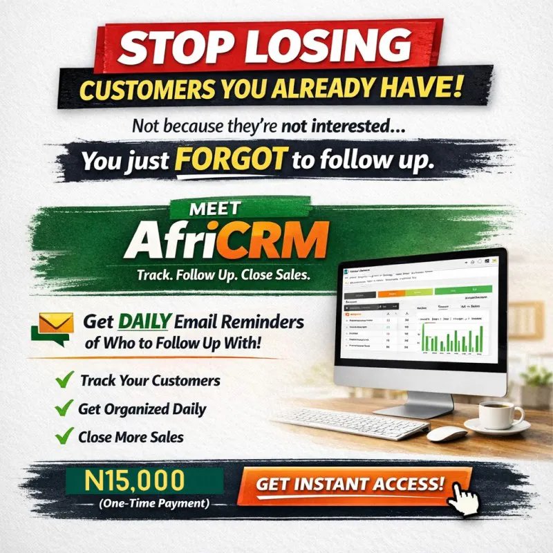 AfriCRM Follow-Up And Sales Trackers  gallery image