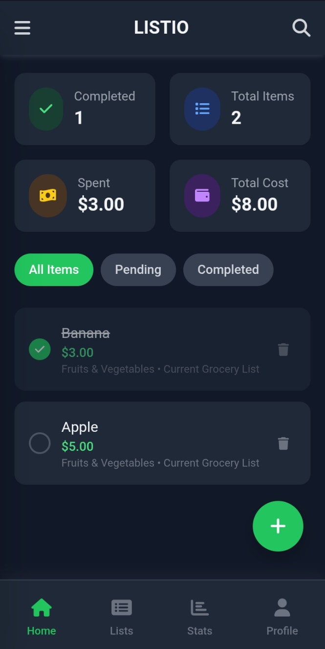 LISTIO - Grocery & onkosten Tracker - Alles-in-één boodschappenlijst en uitgaventracker-eenvoudig, slim media 1