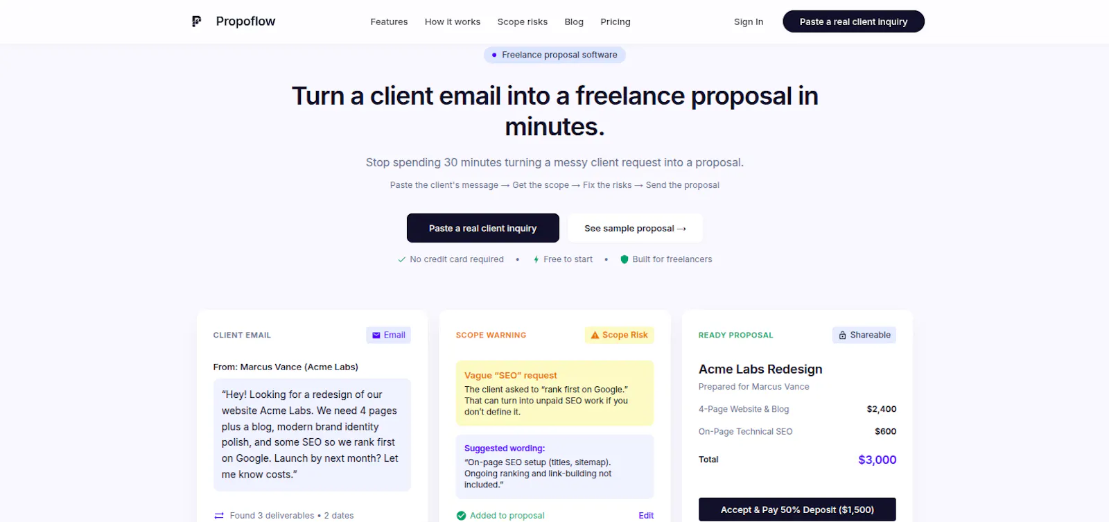 Propoflow screenshot 1