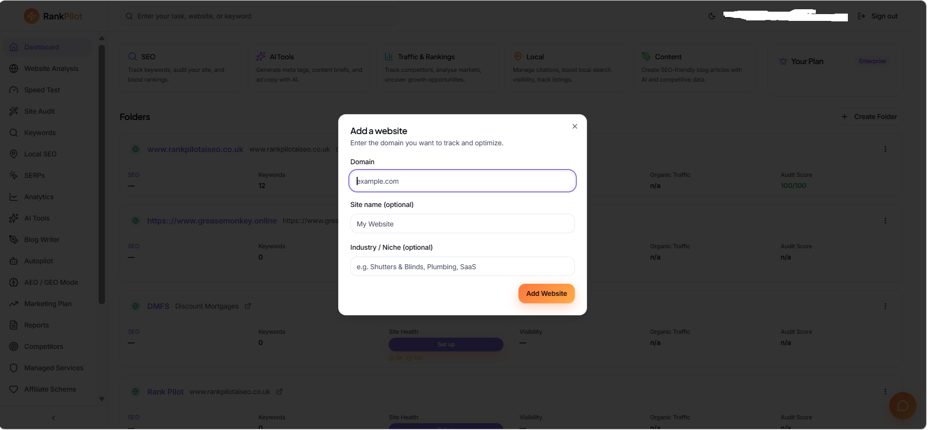 RankPilot AI SEO gallery image