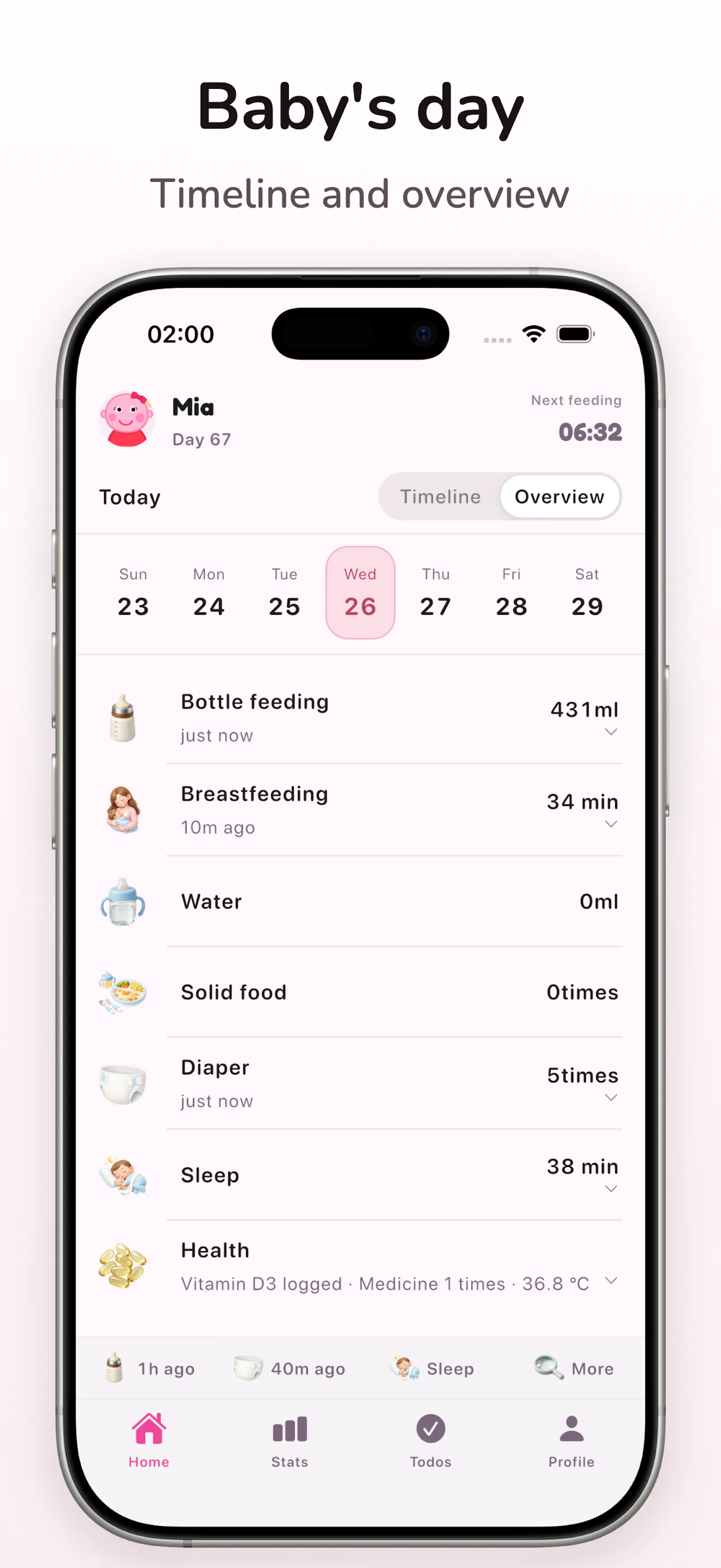 MilkBaby Calendar screenshot 3