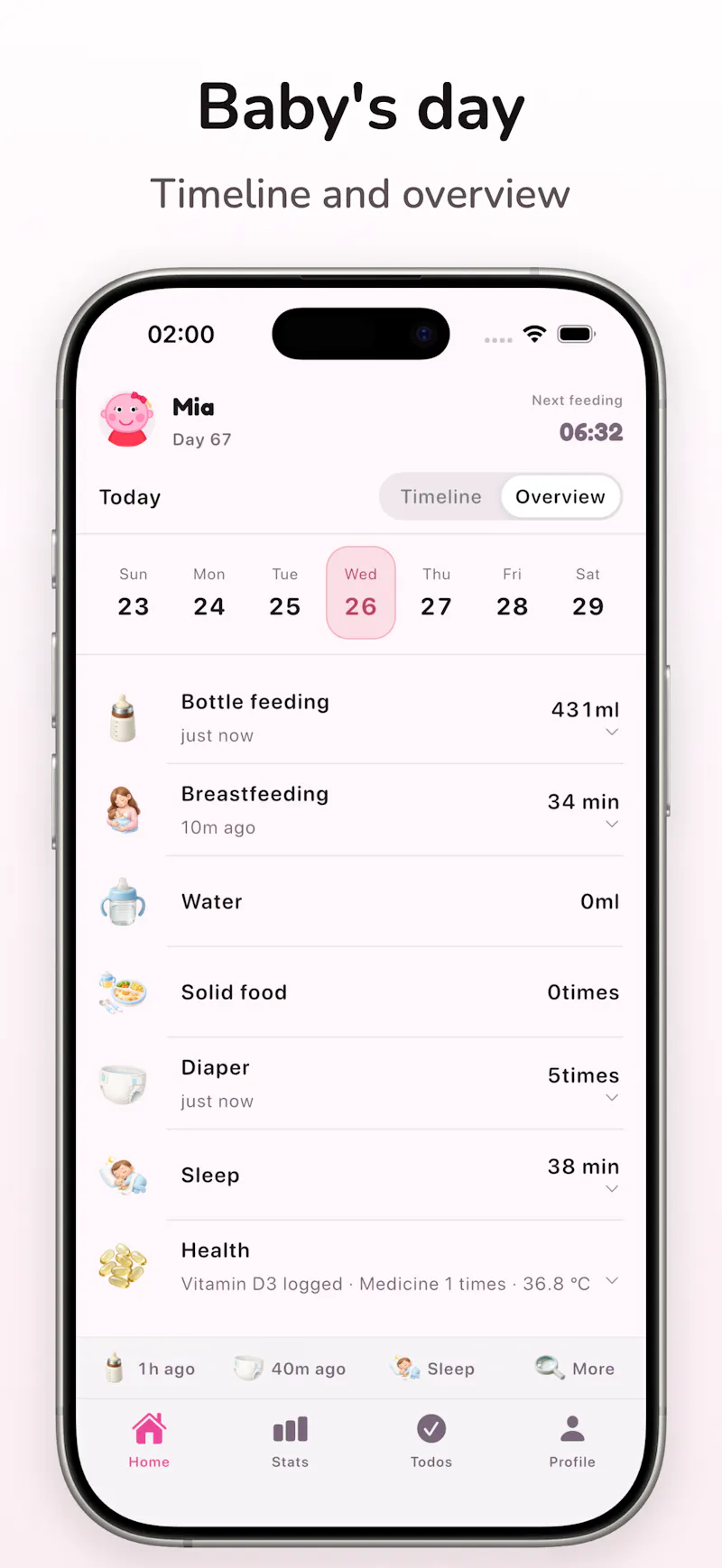 MilkBaby Calendar screenshot 3