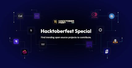 Hacktoberfestのウェブサイトにあるコーディングテーマのニュースフィードのイラストで、最新のコーディングトレンドと開発のアップデートを提供しています。