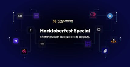 Darstellung eines auf Codierung basierenden Nachrichten-Feeds auf der Hacktoberfest-Website, der Informationen über die neuesten Codetrends und Entwicklungen bereitstellt.