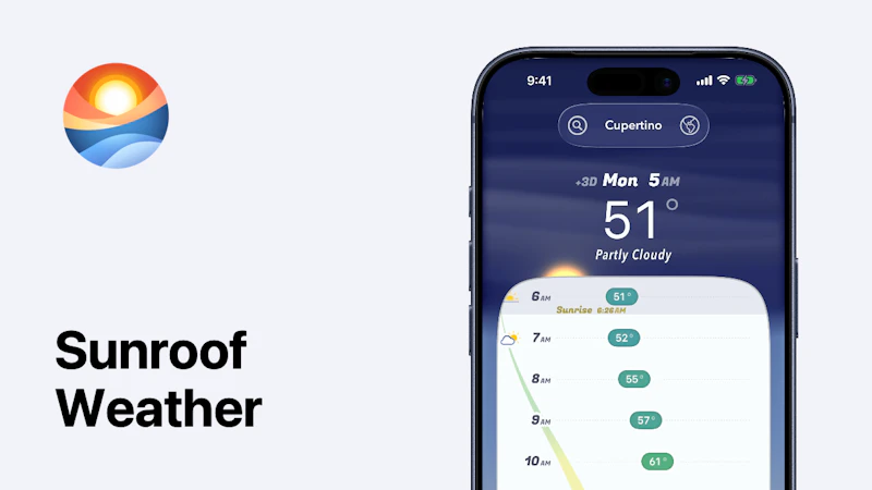 Sunroof Weather screenshot 2