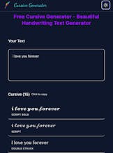 Cursive Generator gallery image