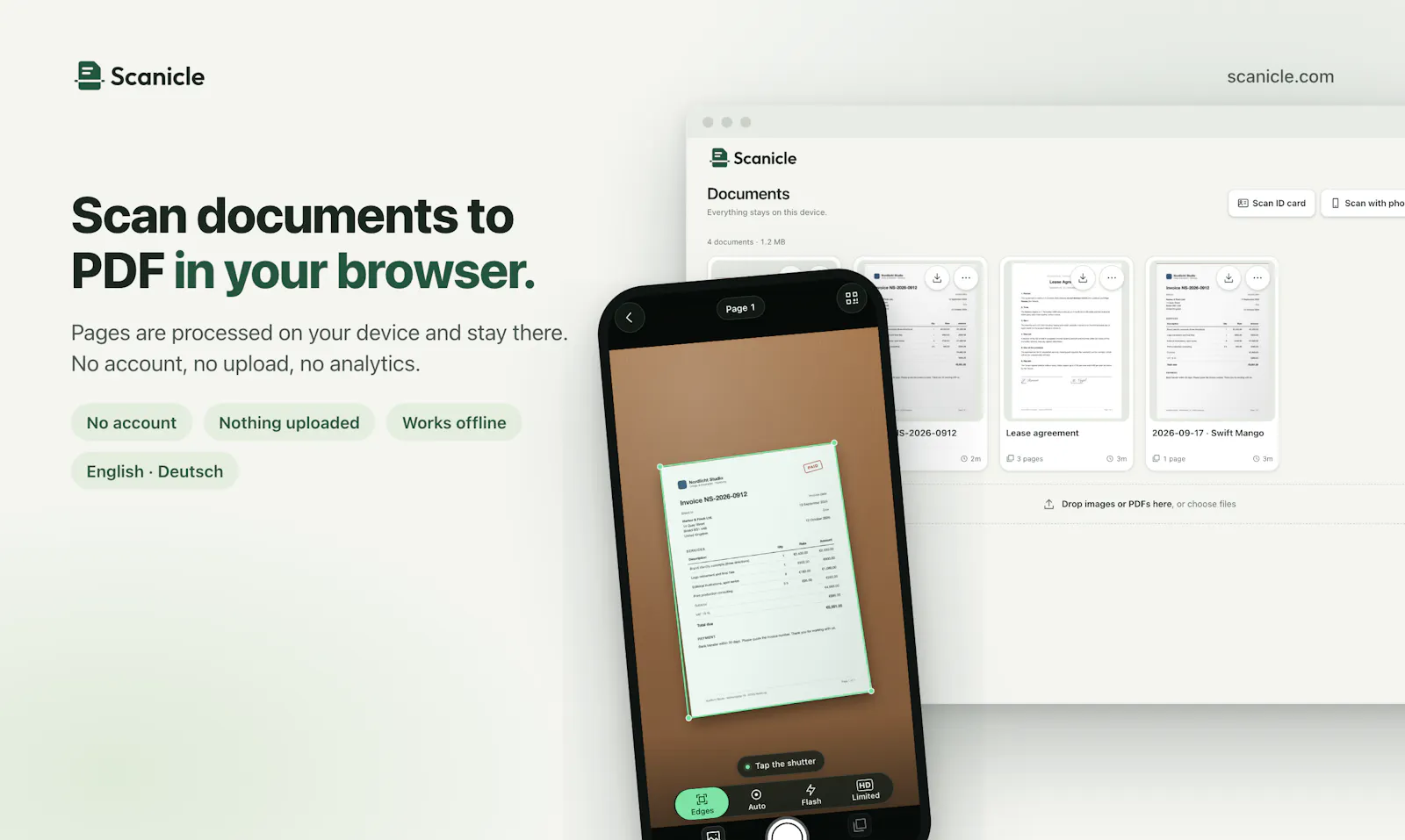 Scanicle screenshot 1