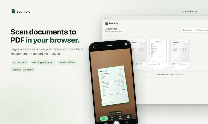 Scanicle screenshot 1