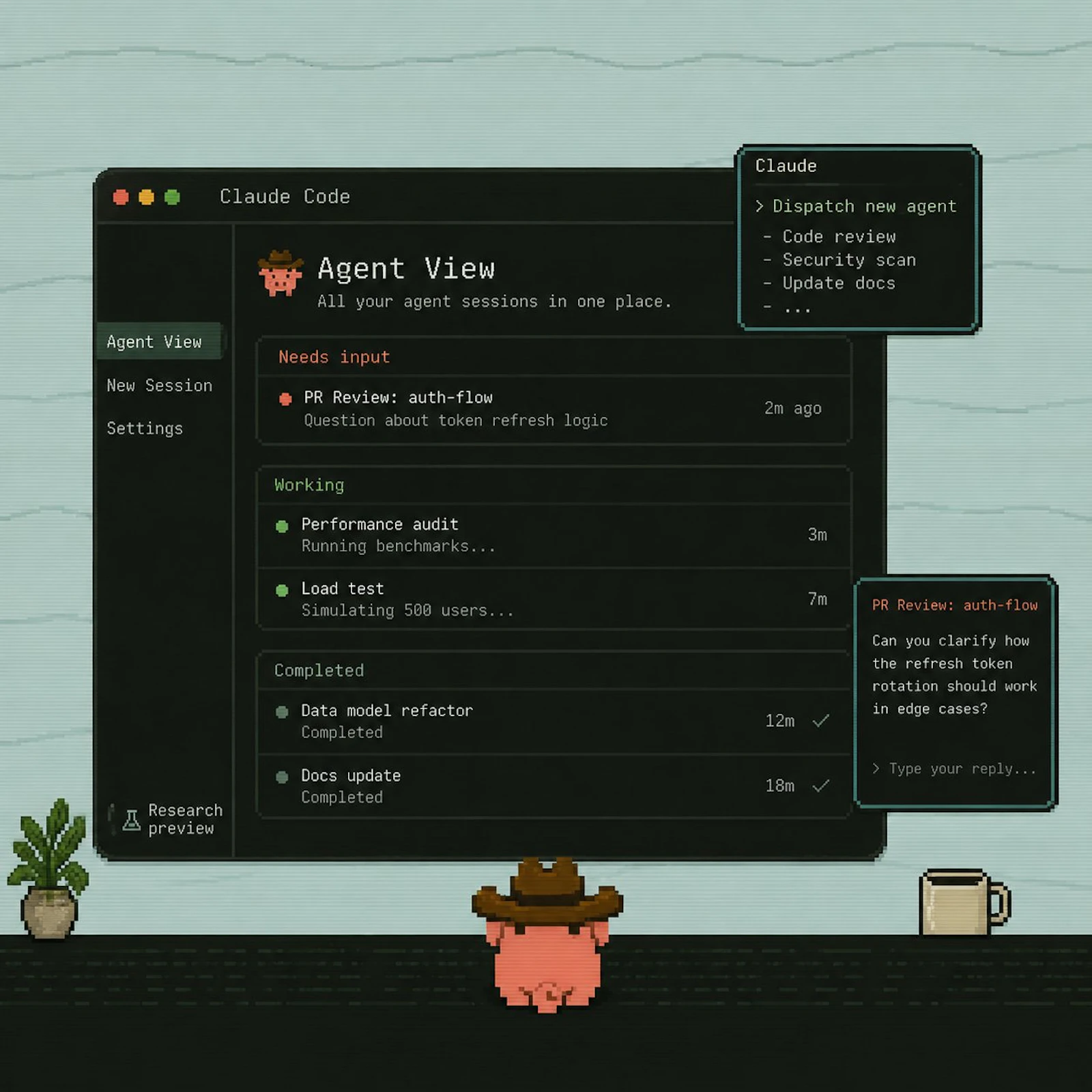 Claude Code Agent View screenshot 4