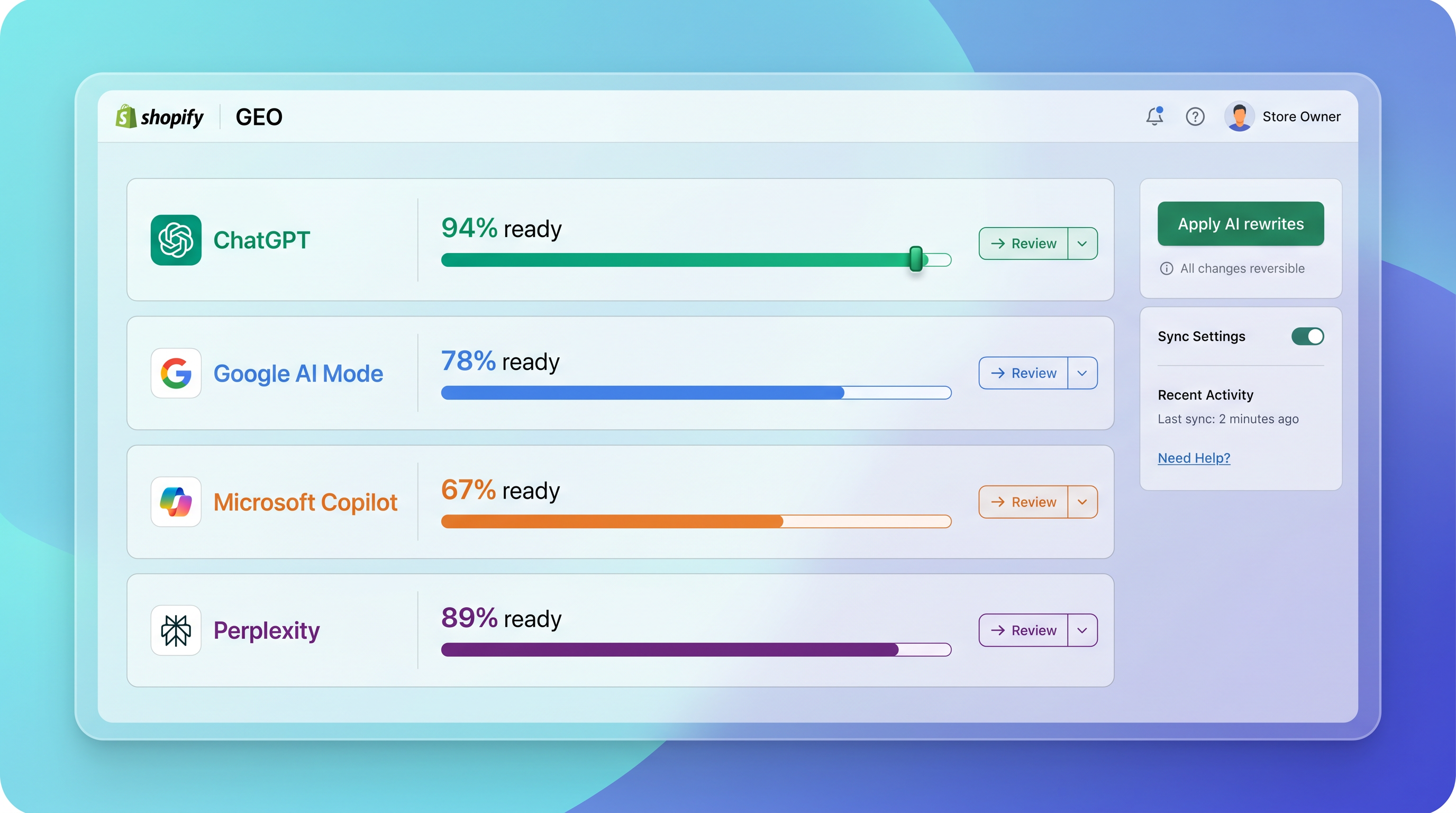 GEO — AI Shopping Optimization gallery image