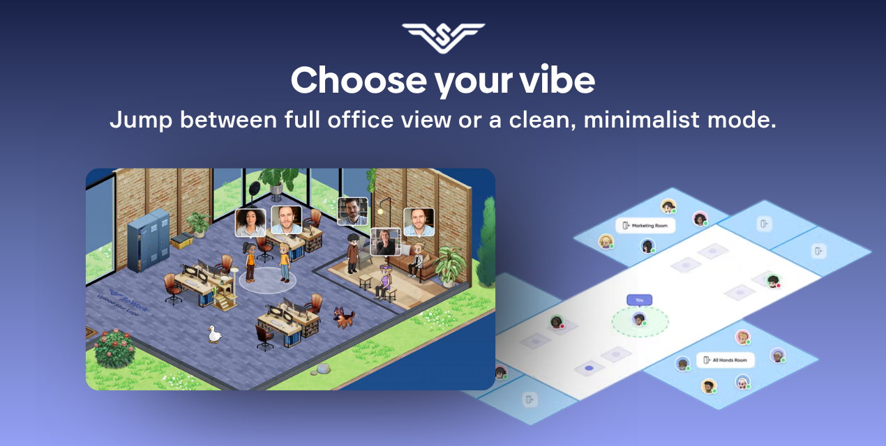 Sowork: The Glow-Up Edition - HQ virtual todo en uno para equipos remotos de alto rendimiento media 3