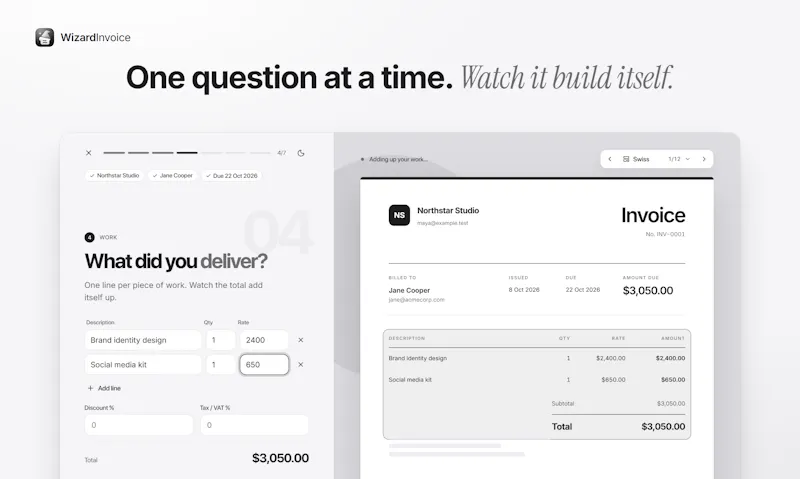 Wizard Invoice screenshot 1