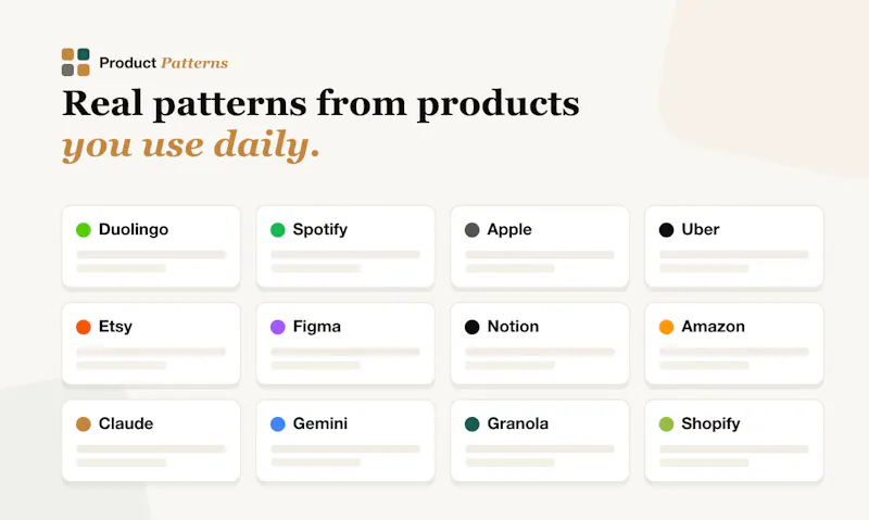 Product Patterns from Real Products screenshot 2