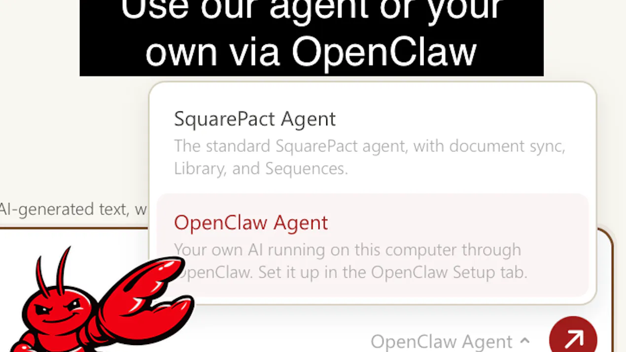 SquarePact - Run OpenClaw in Word product