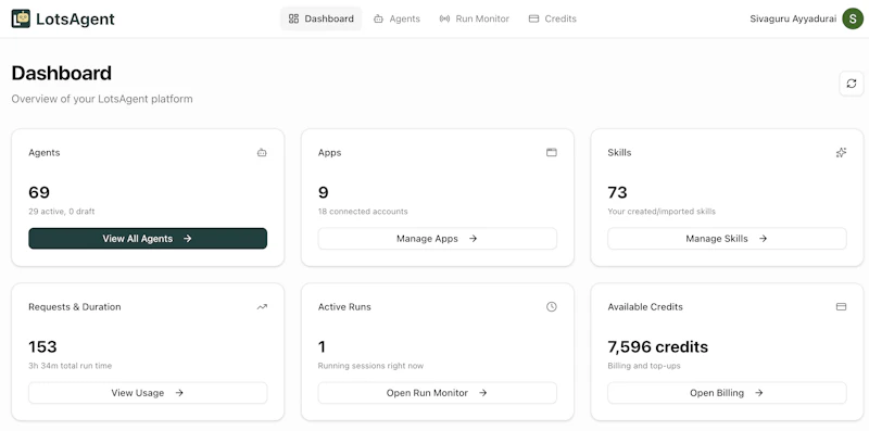 LotsAgent screenshot 2