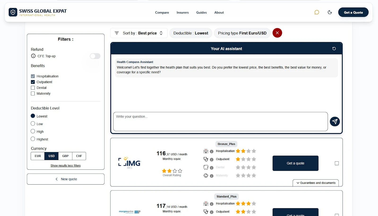 Swiss Global Expat screenshot 1