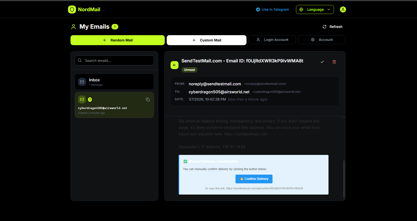 NordMail - Screenshot 3 showing product features and functionality