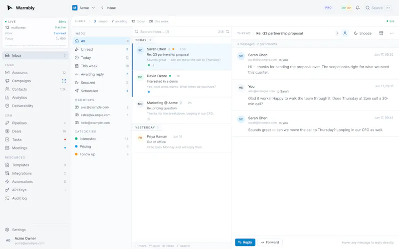 Warmbly screenshot 3