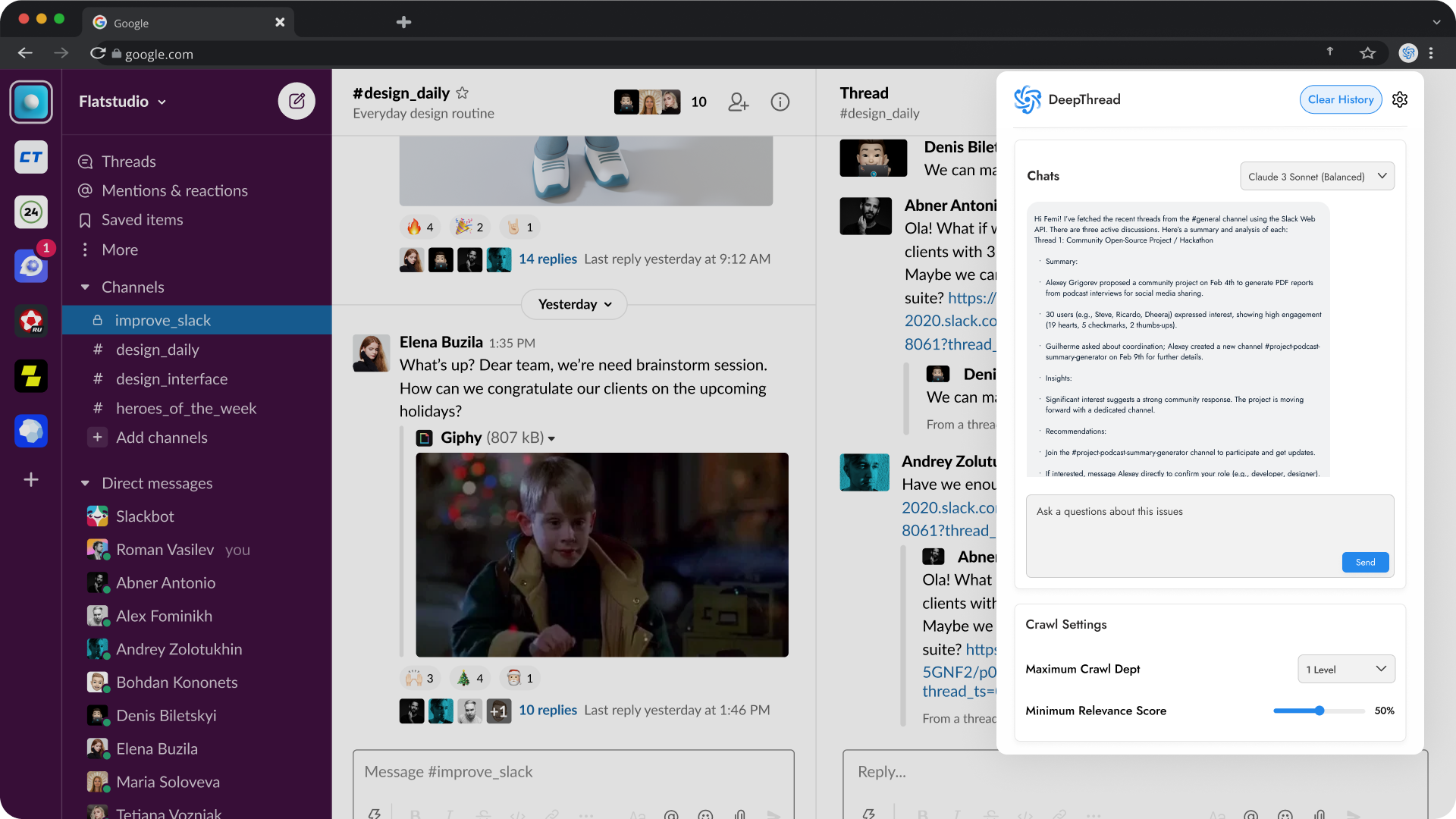 DeepThread - Screenshot 3 showing product features and functionality