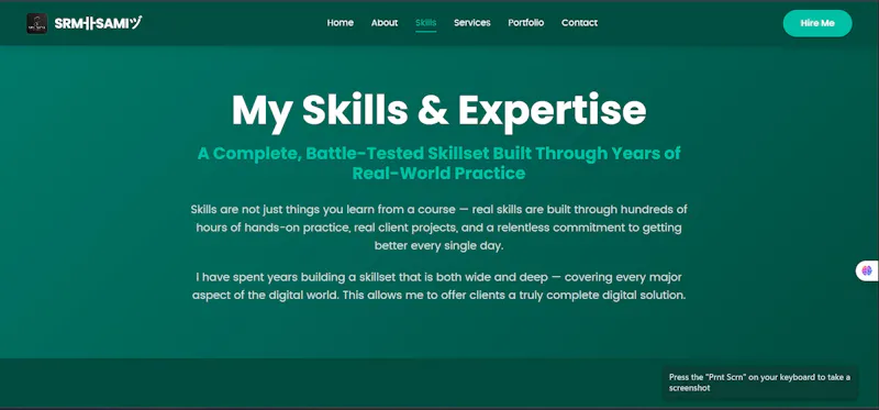 My Personal Portfolio Website SRM卝SAMIヅ screenshot 3