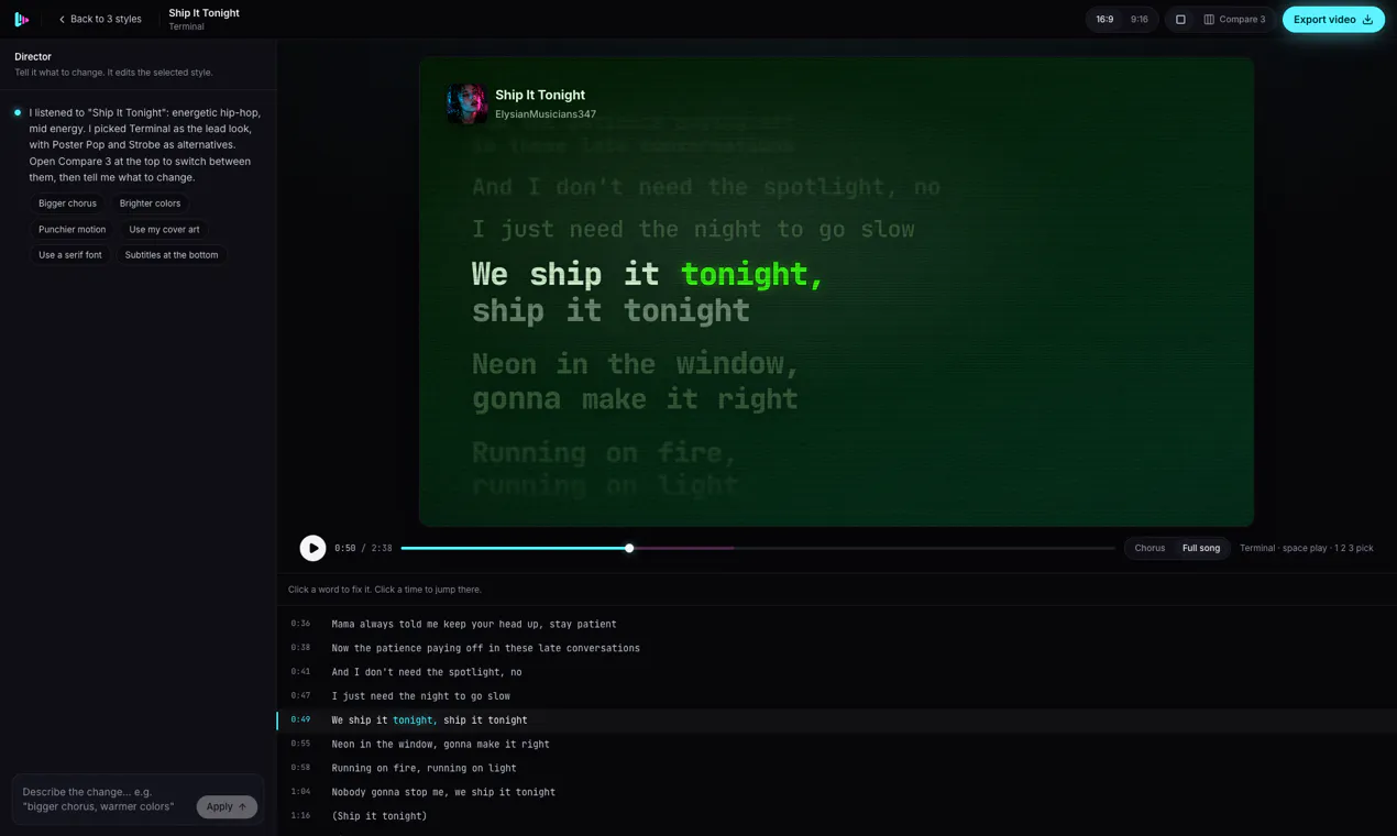 LyricVideoGenerator gallery image