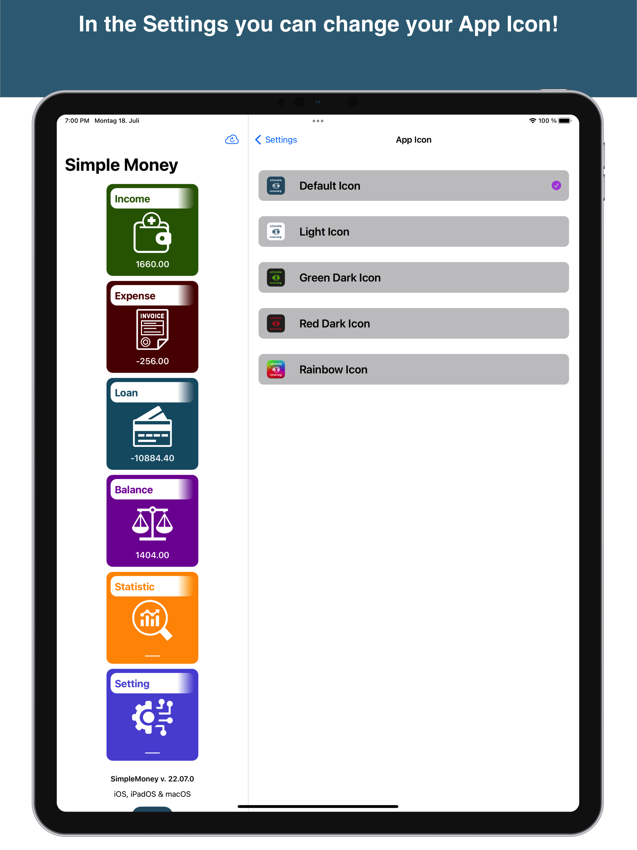 SimpleMoney - Universal App gallery image