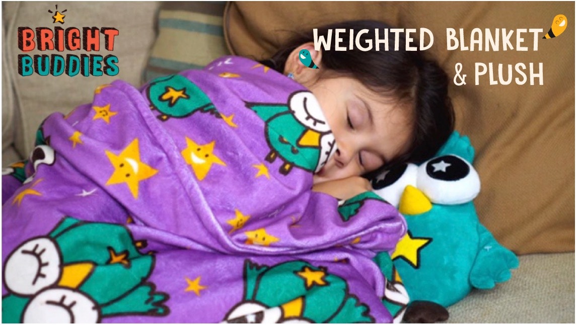 Snuggable Weighted Blanket & Huggable Plush for Special Needs Kids