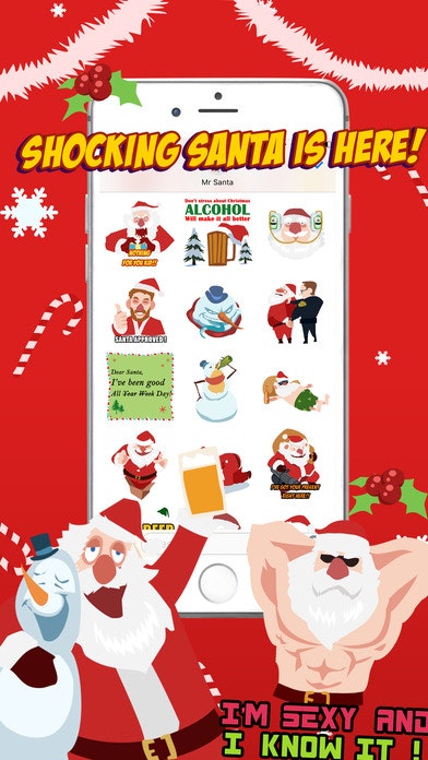 Shocking Santa Stickers gallery image