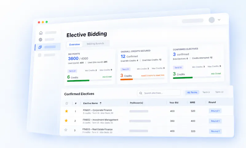 Registro Course Bidding by EDTEX screenshot 2