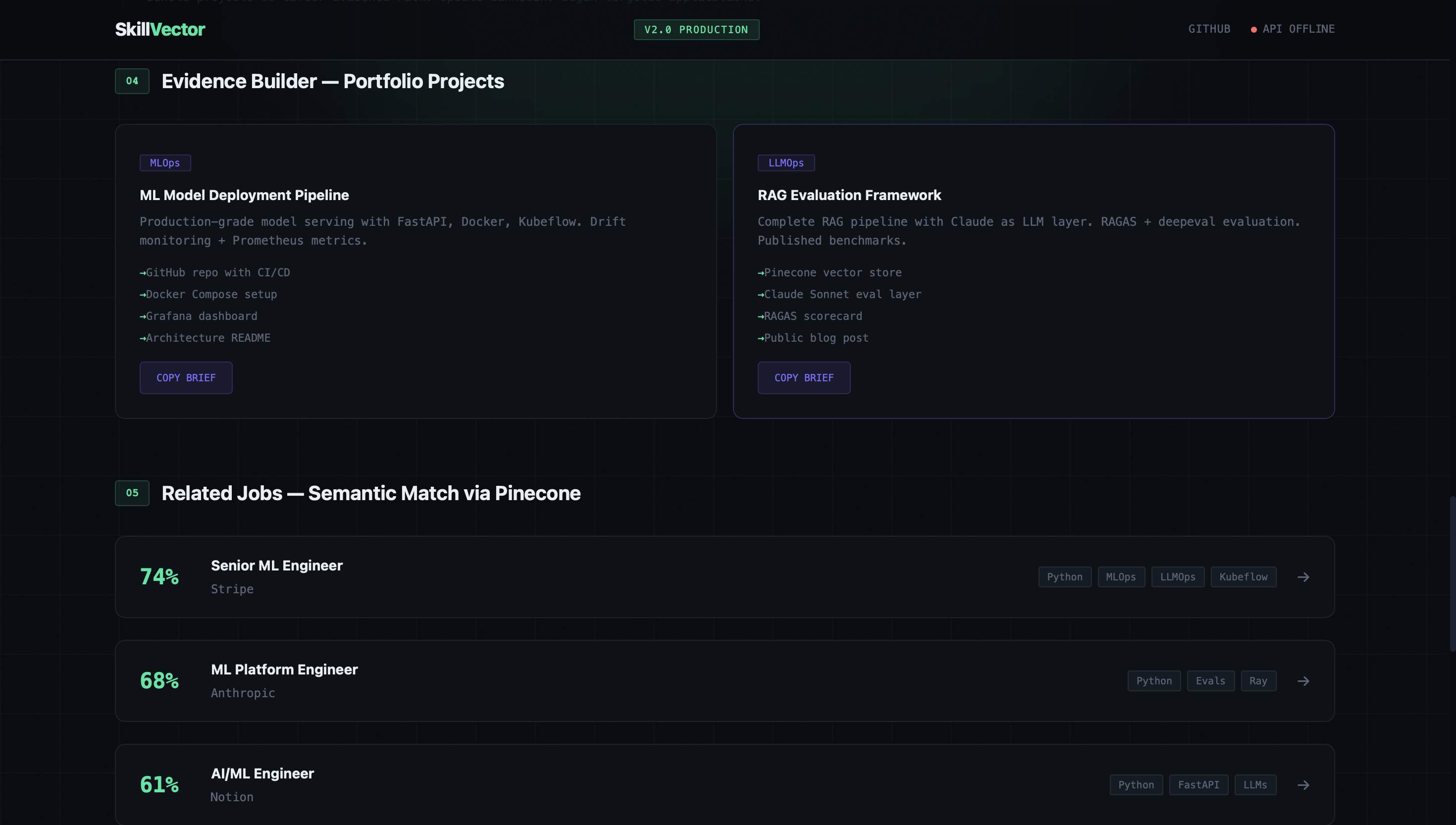 Skill Vector - Screenshot 3 showing product features and functionality