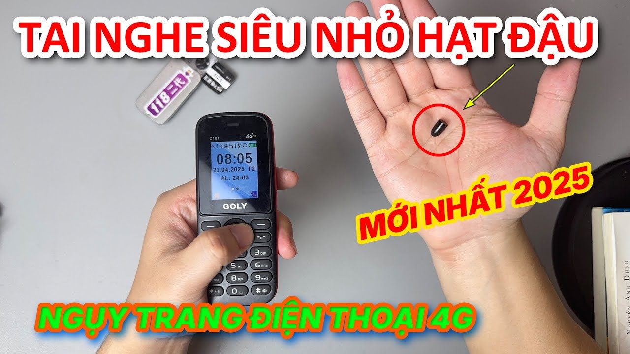 Tai Nghe Siêu Nhỏ Hạt Đậu 4G Goly gallery image