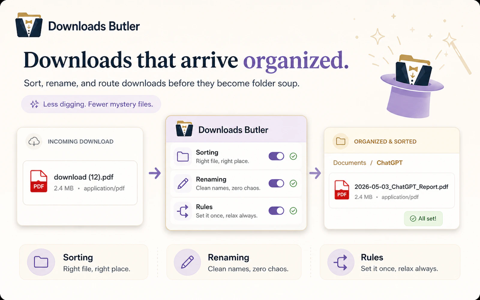 Downloads Butler screenshot 3