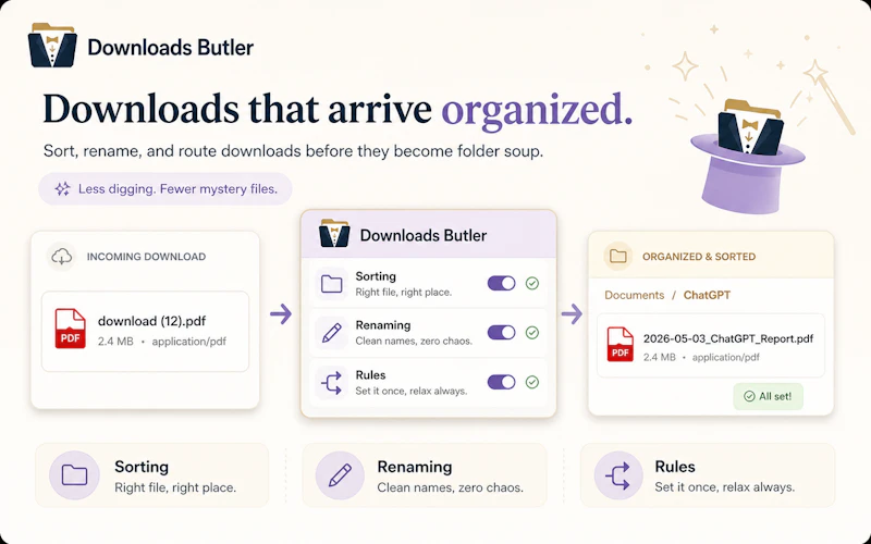 Downloads Butler screenshot 3