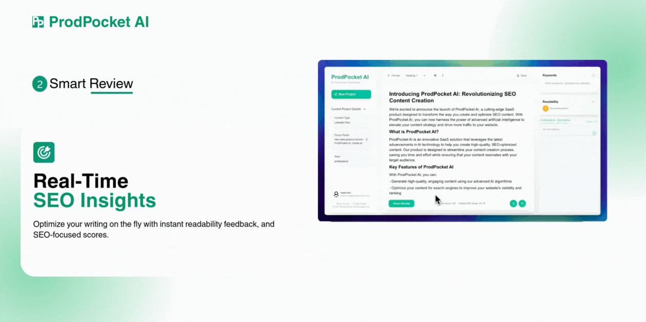 Mídia 4 de Prodpocket AI - Aumente sua criação de conteúdo sem a sobrecarga