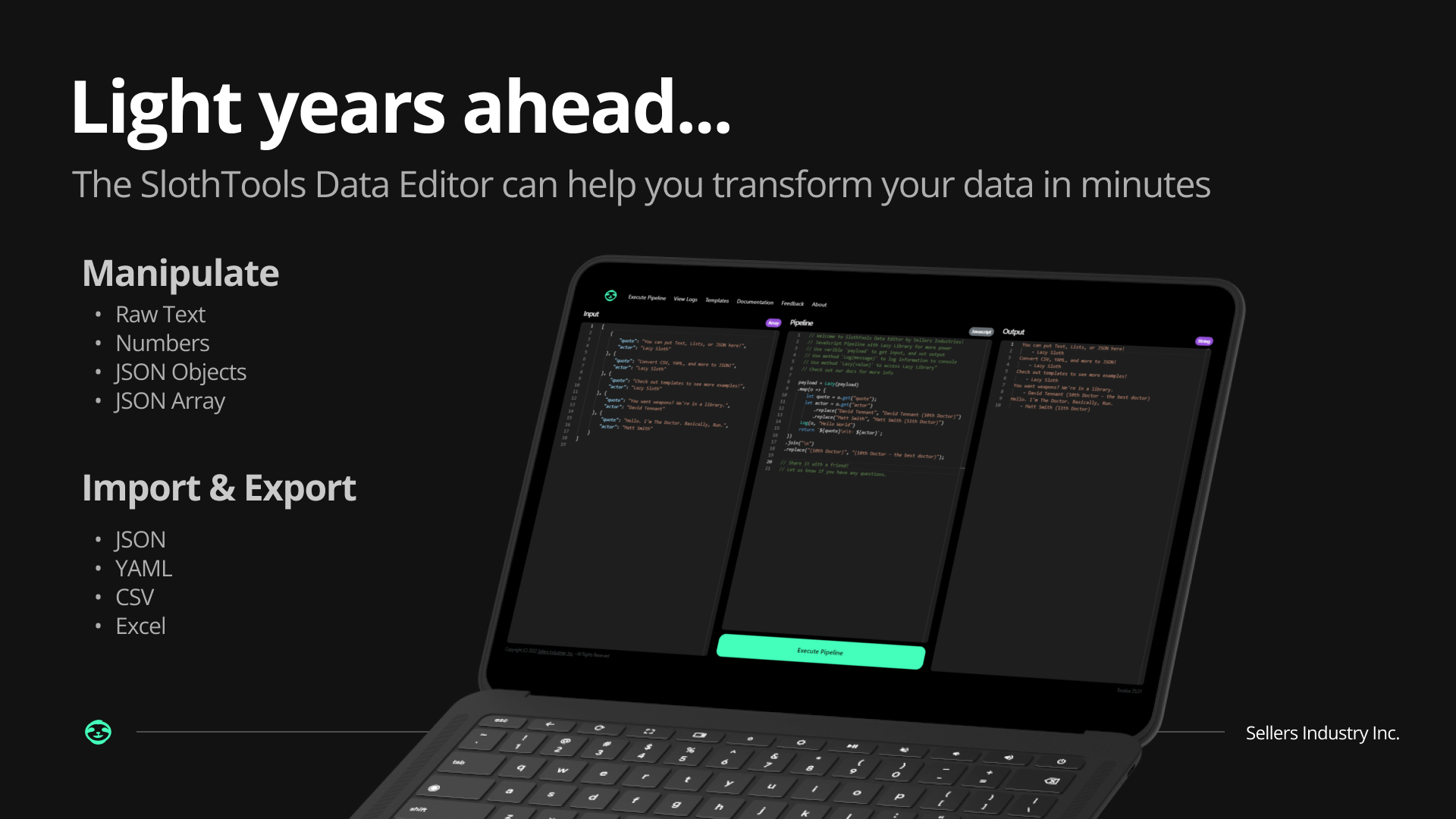 Editor di manipolazione dei dati di Slothtools media 3