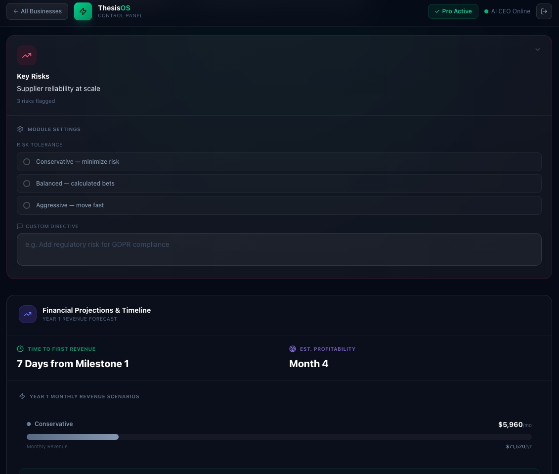 ThesisOS - Your AI-powered CEO gallery image