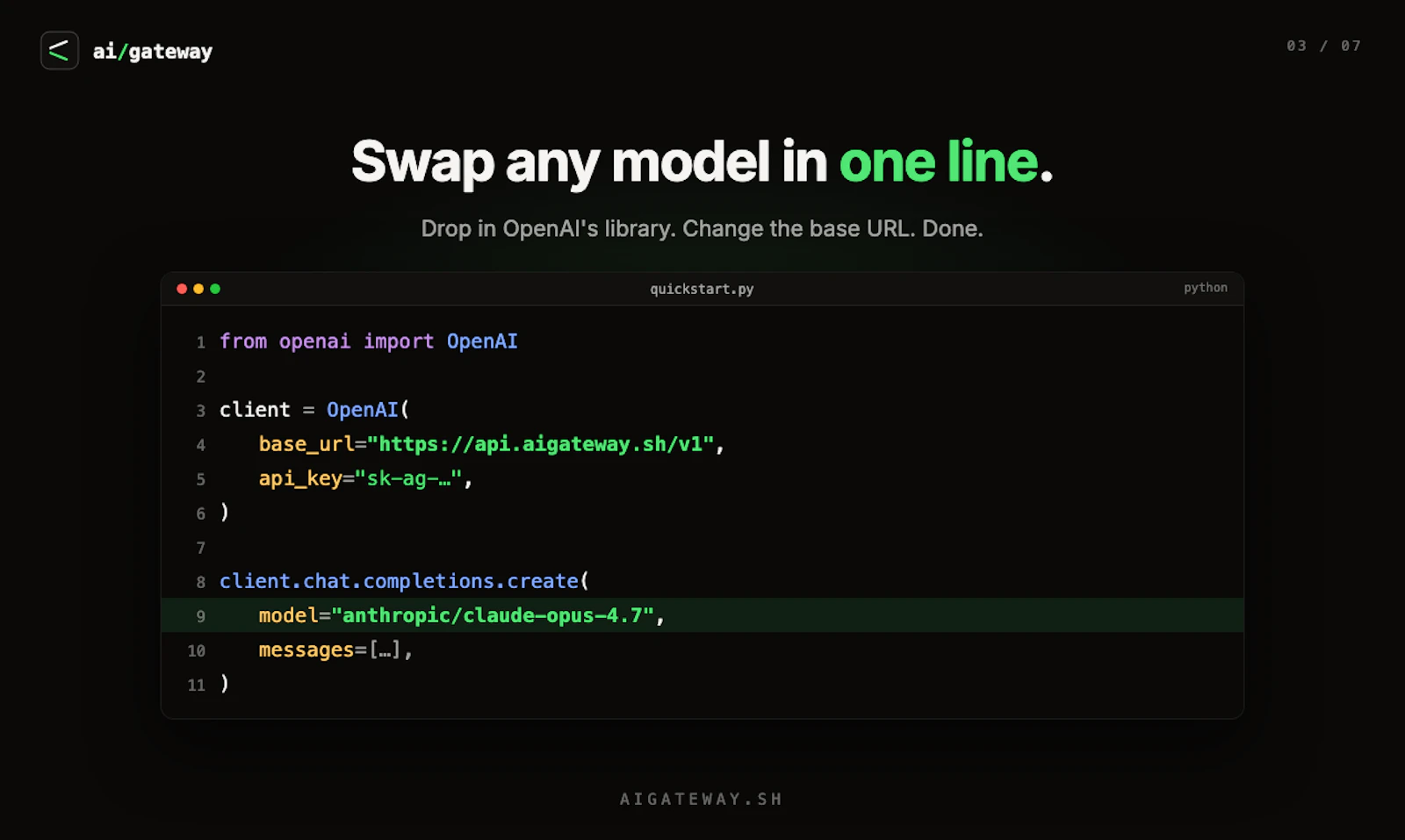 ai/gateway screenshot 4