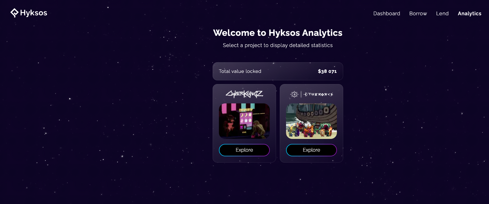 Hyksos - unlock future yield of NFTs gallery image