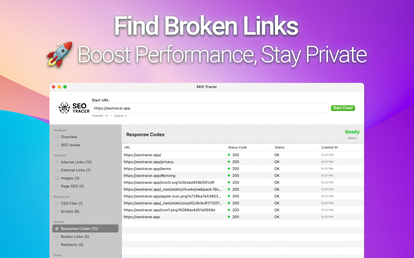 SEO TRACER: SEO Spider Crawler voor macOS media 3