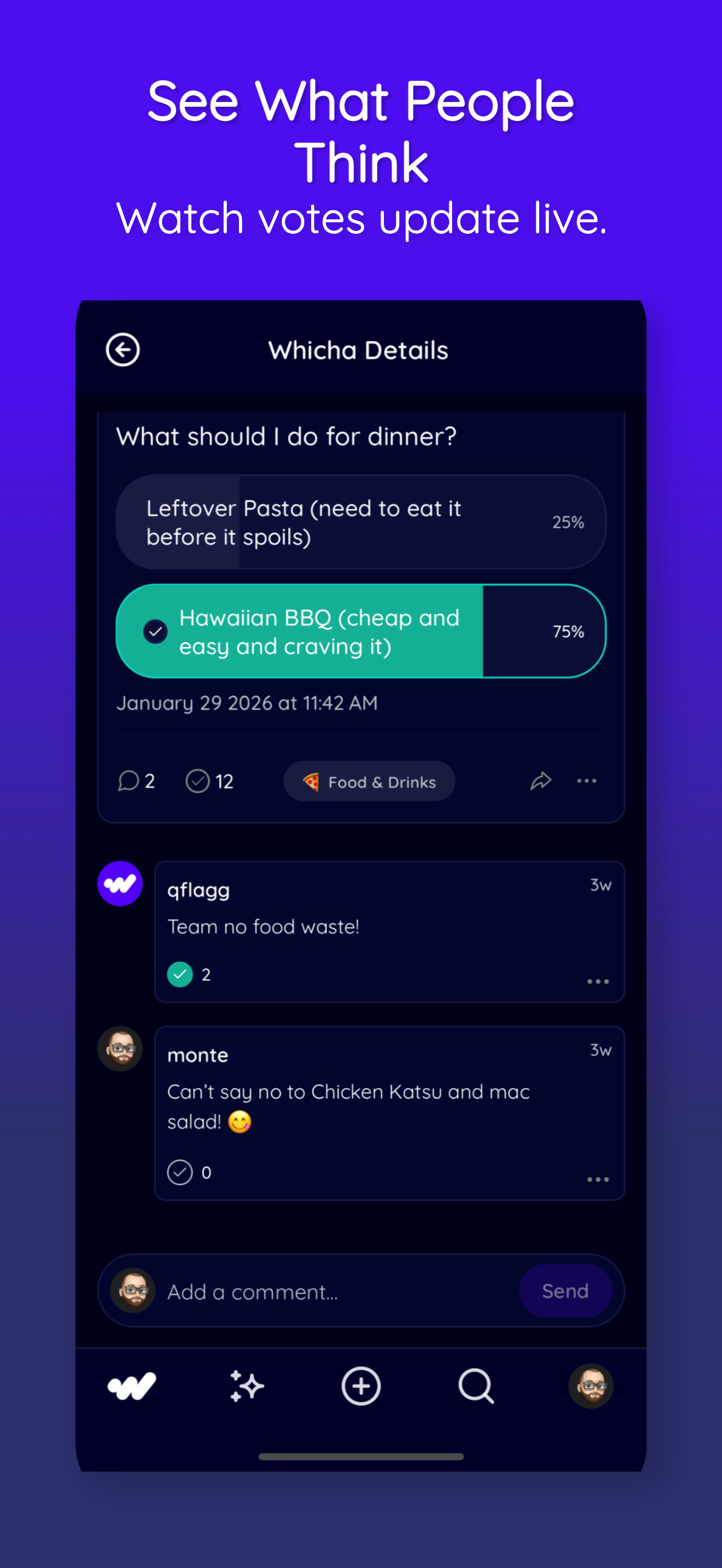 Whicha - Screenshot 4 showing product features and functionality