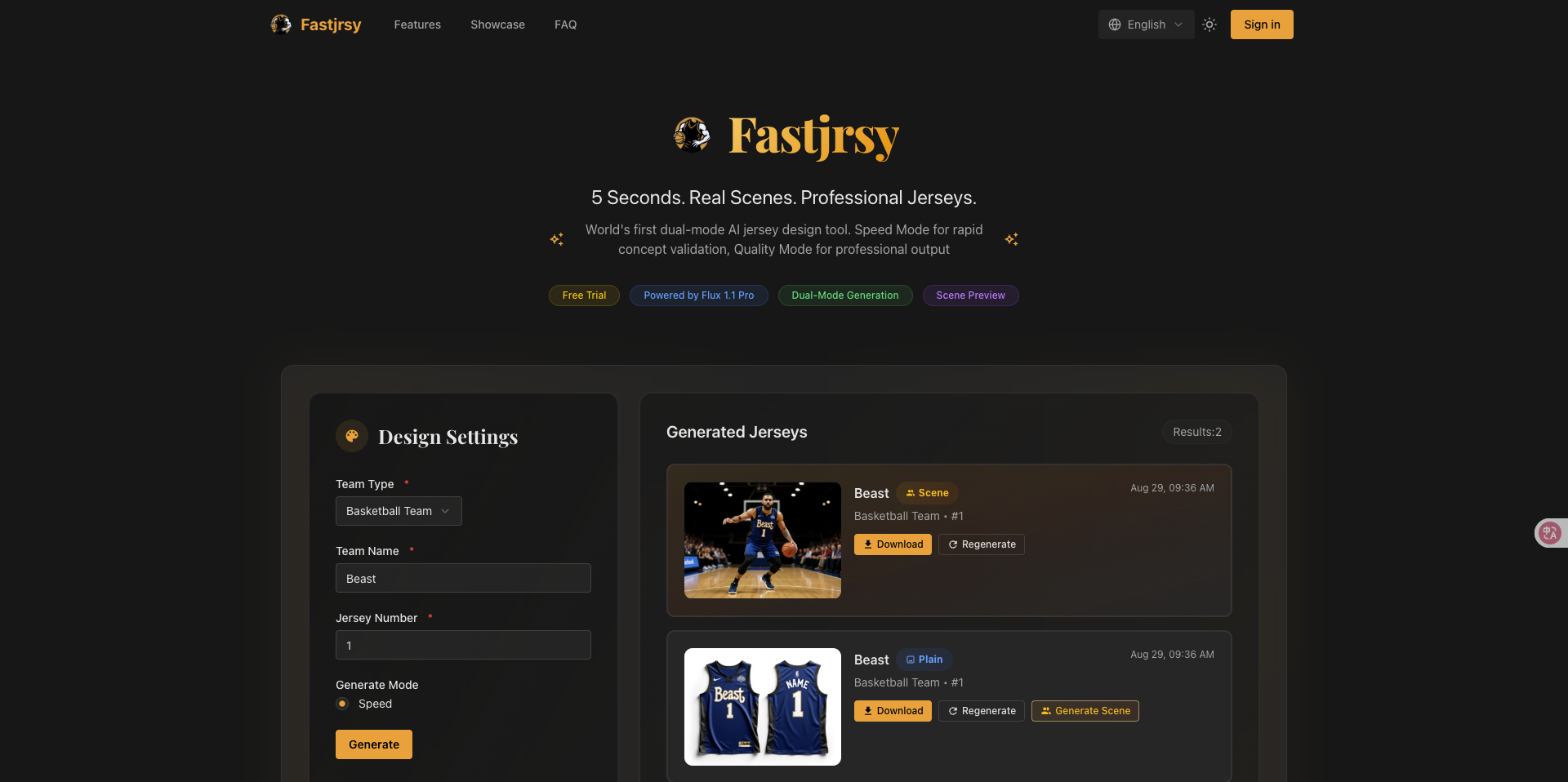 Fastjrsy - Generador de diseño de jersey con IA para ropa deportiva personalizada media 2