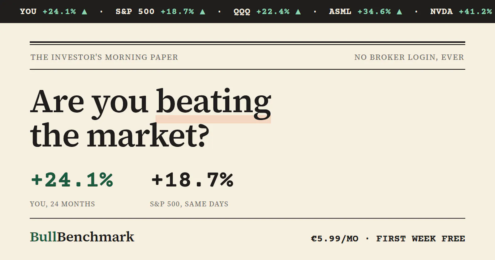 BullBenchmark screenshot 1