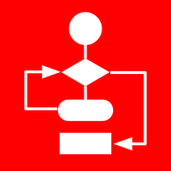 Simple Flowchart - Product Hunt launch logo and brand identity