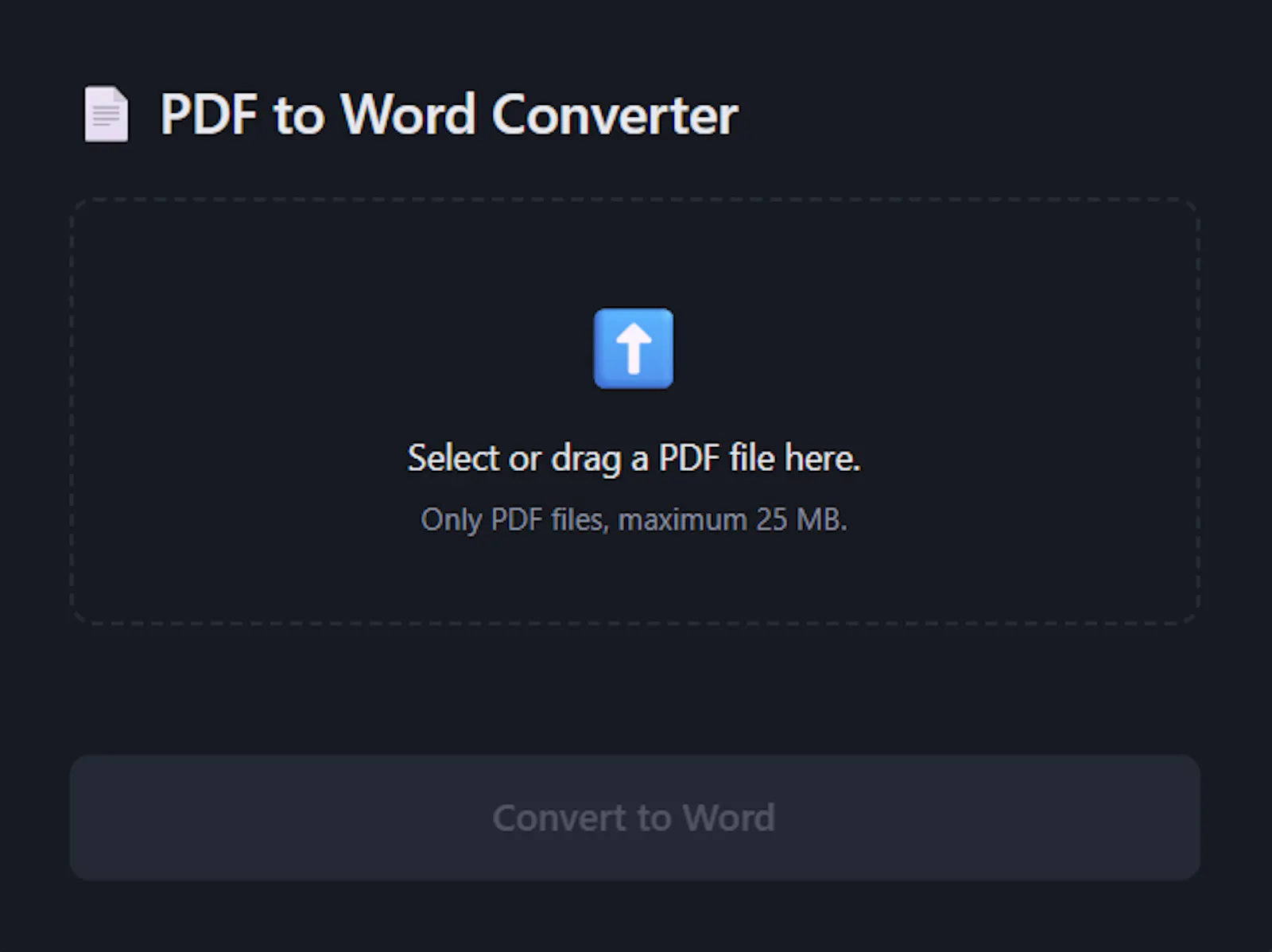 PDF to Word Converter screenshot 2