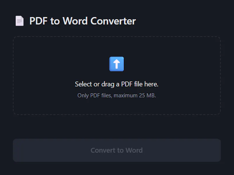 PDF to Word Converter screenshot 2