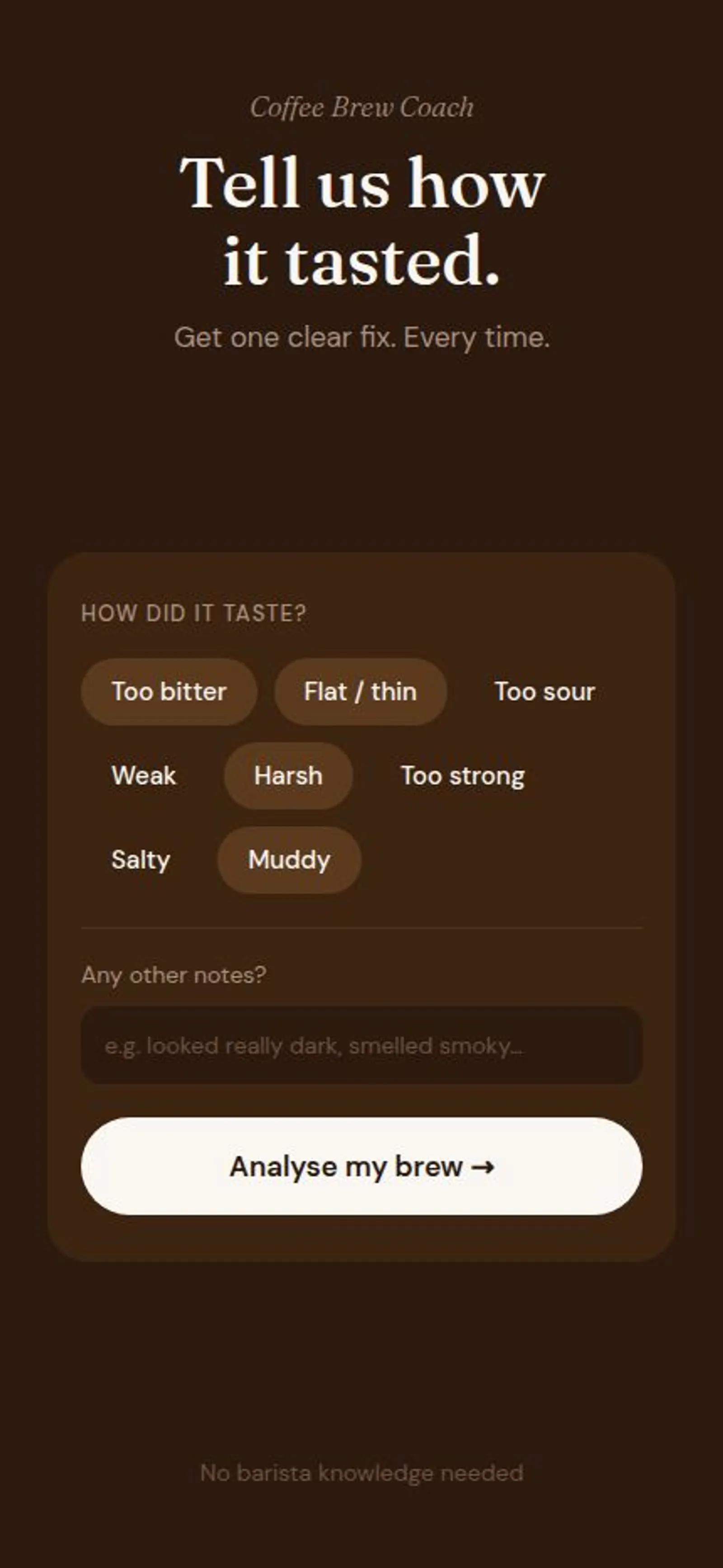 Coffee Brew Coach screenshot 1