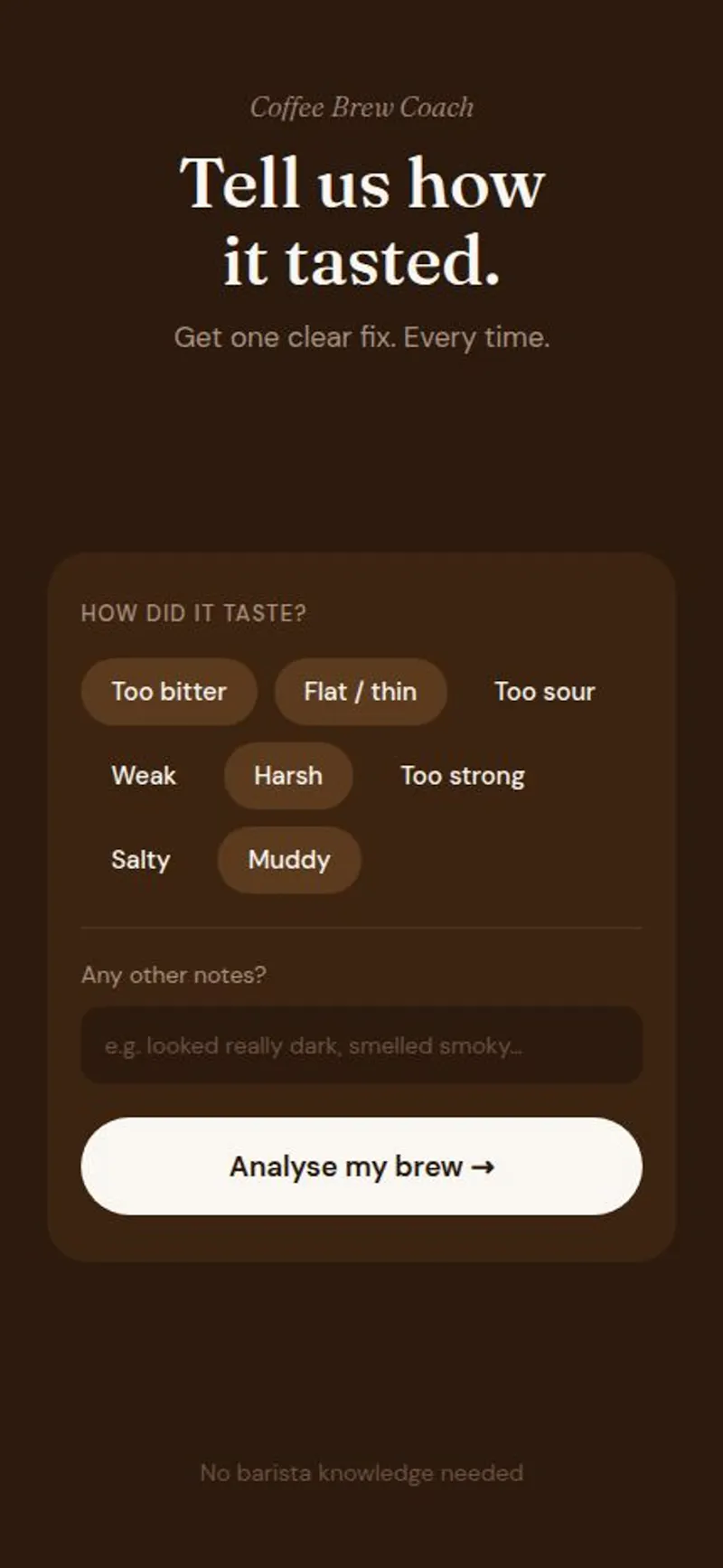 Coffee Brew Coach screenshot 1