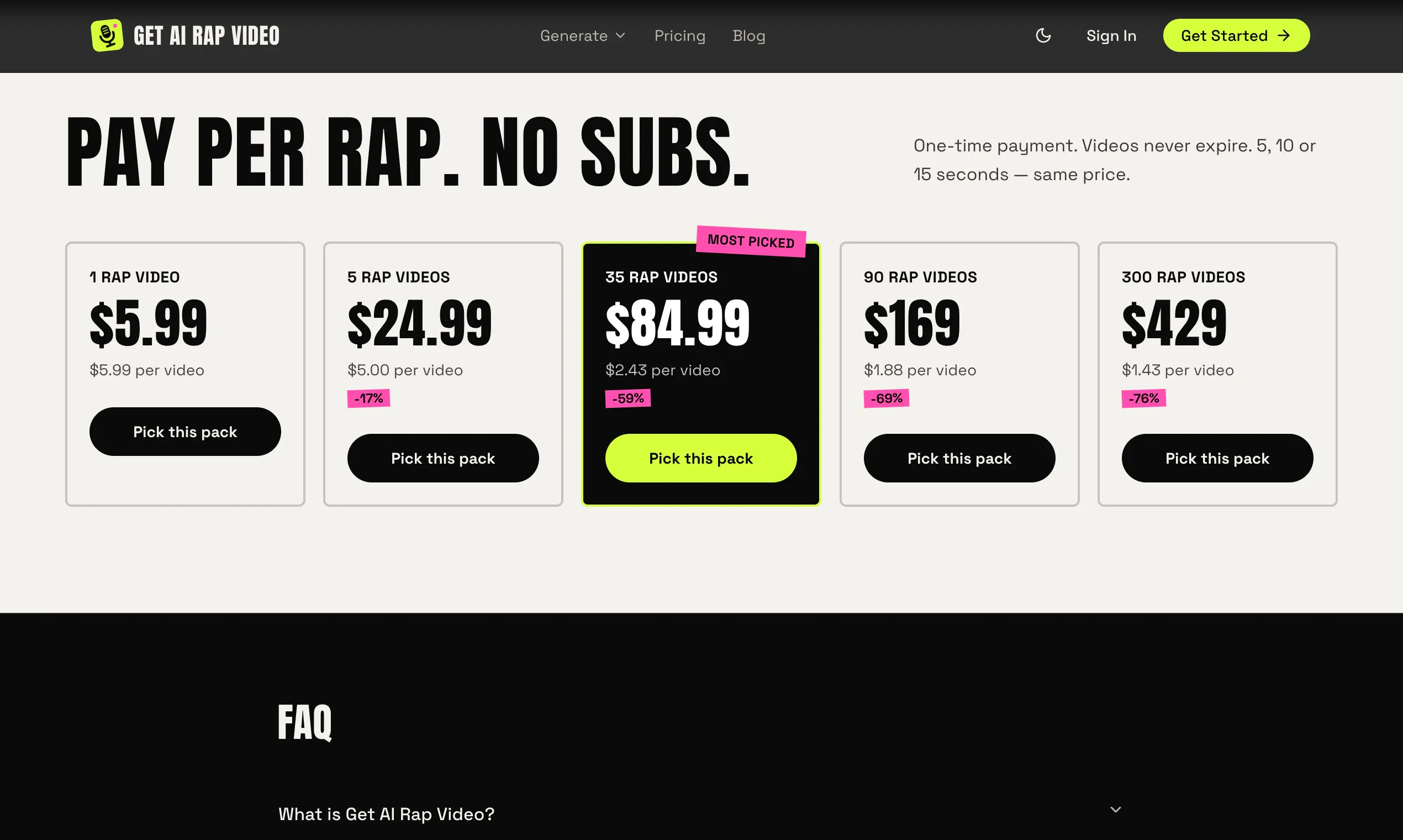 Get AI Rap Video gallery image