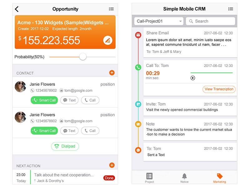 Simple Mobile CRM gallery image