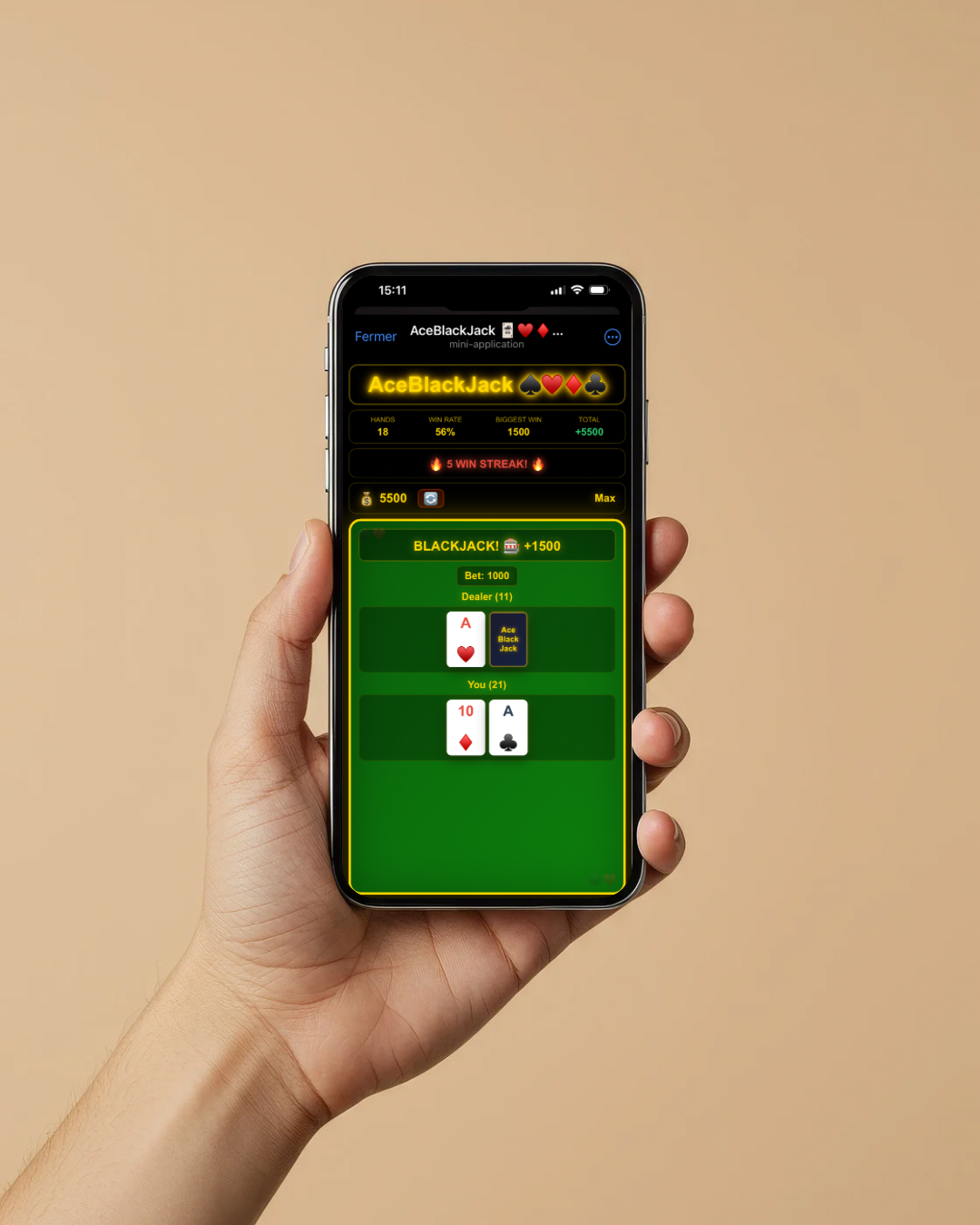 AceBlackJack - Screenshot 2 showing product features and functionality